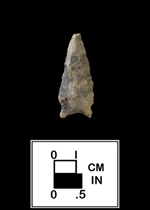 Thumbnail image of a Brewerton Eared Notched point - click image to see larger view.